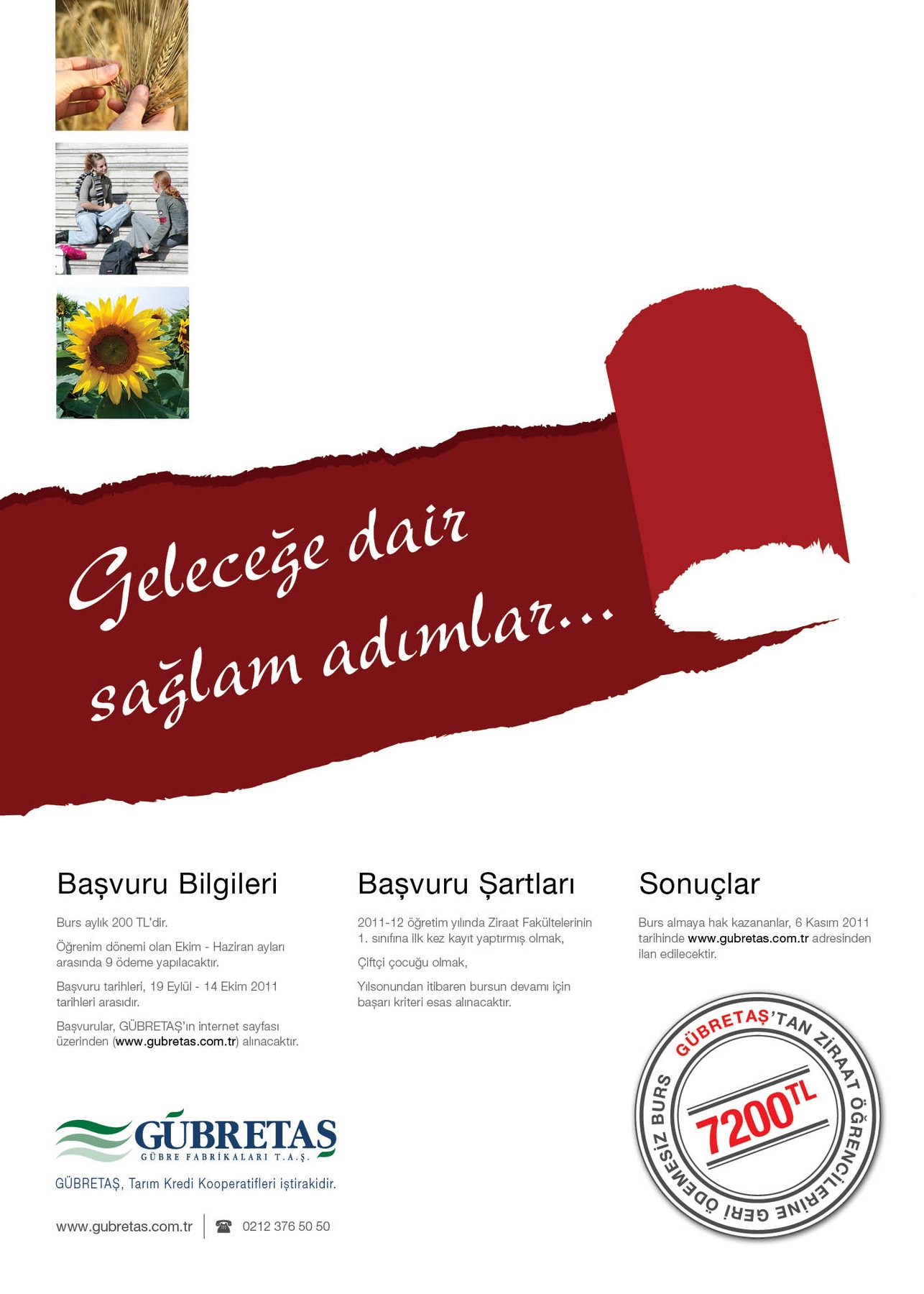 Gübretaş Ziraat Fakültesi Bursu